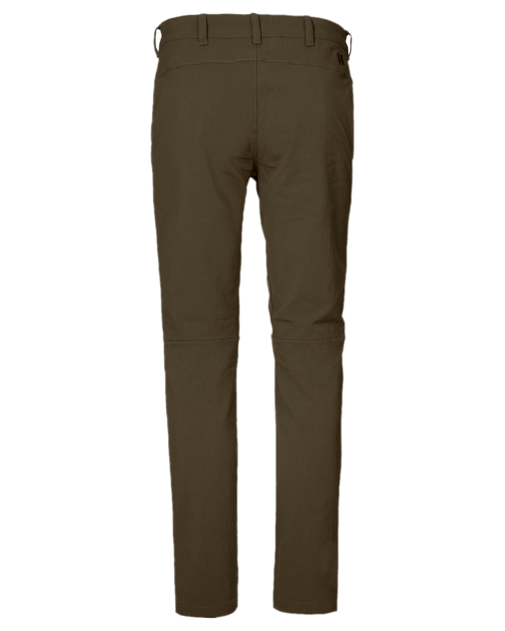 Dark Warm Olive Coloured Harkila Womens Retrieve Light Trousers on white background #colour_dark-warm-olive