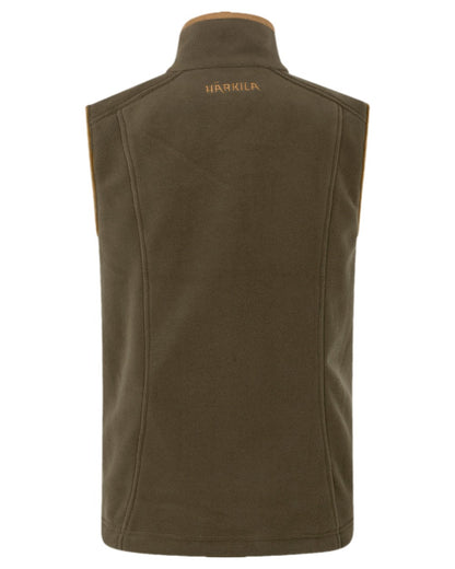 Willow Green Coloured Harkila Womens Sandhem 200 Fleece Waistcoat on white background #colour_willow-green