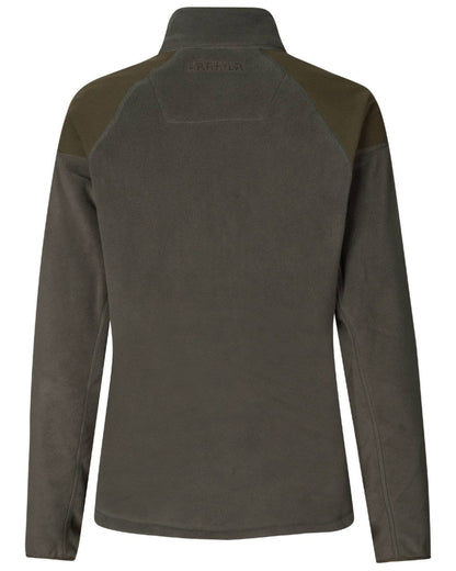Willow Green Shadow Grey Coloured Harkila Womens Vilja Fleece Jacket on white background #colour_willow-green-shadow-grey