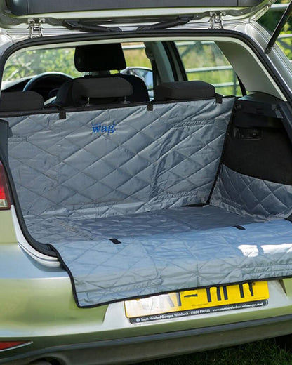 Grey Black coloured Henry Wag Car Boot 'N' Bumper Protector on car background #colour_grey-black