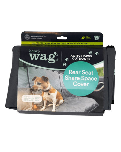 Grey coloured Henry Wag Share Spare Seat Cover on white background #colour_grey