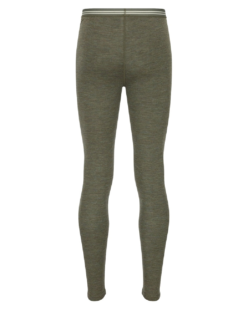 Green Coloured Hoggs of Fife 100% Merino Wool Long Pants on white background #colour_green