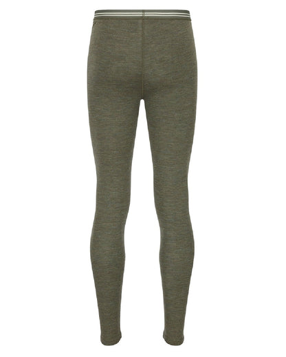 Green Coloured Hoggs of Fife 100% Merino Wool Long Pants on white background #colour_green