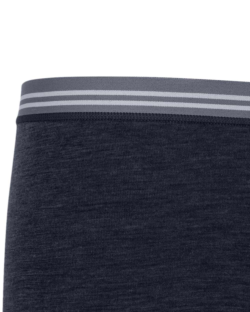 Navy Coloured Hoggs of Fife 100% Merino Wool Long Pants on white background #colour_navy