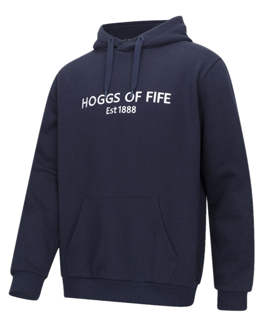 Navy Coloured Hoggs of Fife Annan 1888 Hoodie on white background #colour_navy