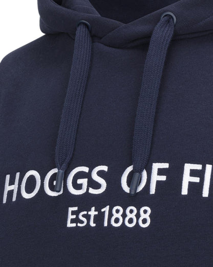 Navy Coloured Hoggs of Fife Annan 1888 Hoodie on white background #colour_navy