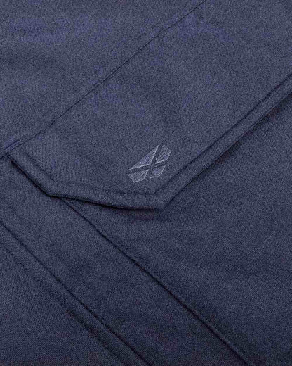 Navy Coloured Hoggs of Fife Argyll Waterproof Parka on white background #colour_navy