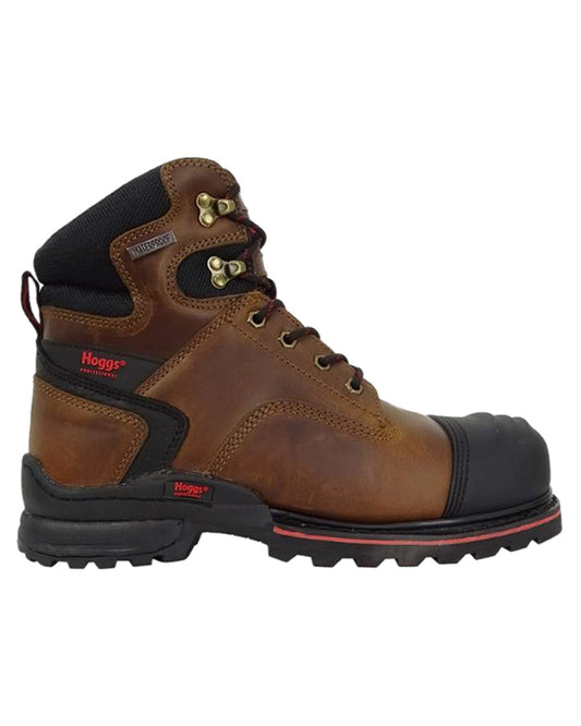 Crazy Horse Brown Coloured Hoggs of Fife Artemis Safety Lace-up Boots on white background #colour_crazy-horse-brown