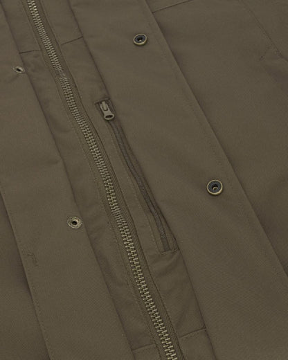 Green Coloured Hoggs of Fife Ballater Waterproof Field Jacket on white background #colour_green
