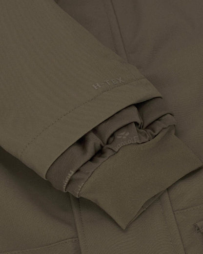Green Coloured Hoggs of Fife Ballater Waterproof Field Jacket on white background #colour_green