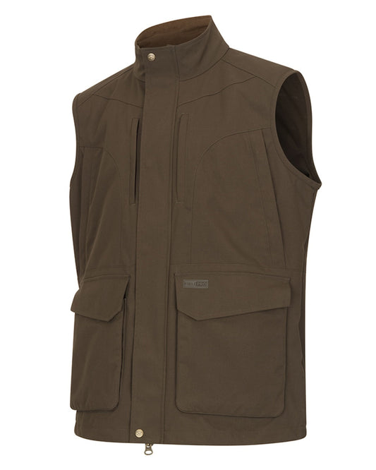 Green Coloured Hoggs of Fife Ballater Waterproof Field Waistcoat on white background #colour_green