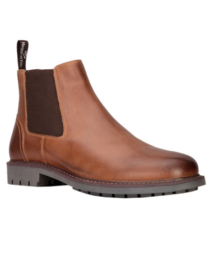 Burnished Tan Coloured Hoggs of Fife Banff Country Dealer Boots on white background #colour_burnished-tan