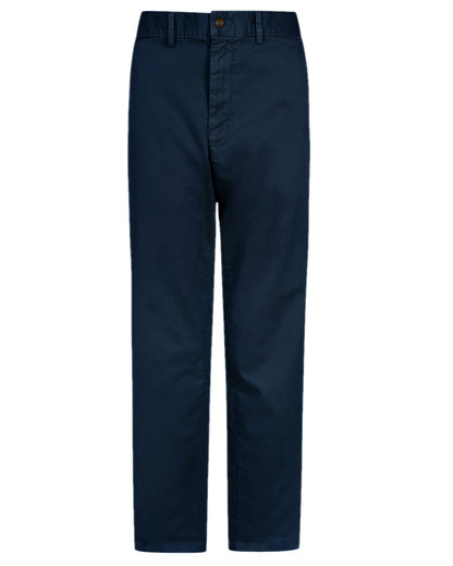 Navy Coloured Hoggs of Fife Beauly Chino Trousers on white background #colour_navy