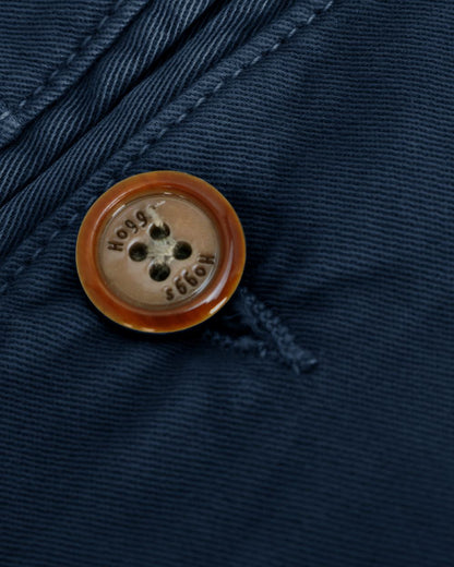 Navy Coloured Hoggs of Fife Beauly Chino Trousers on white background #colour_navy