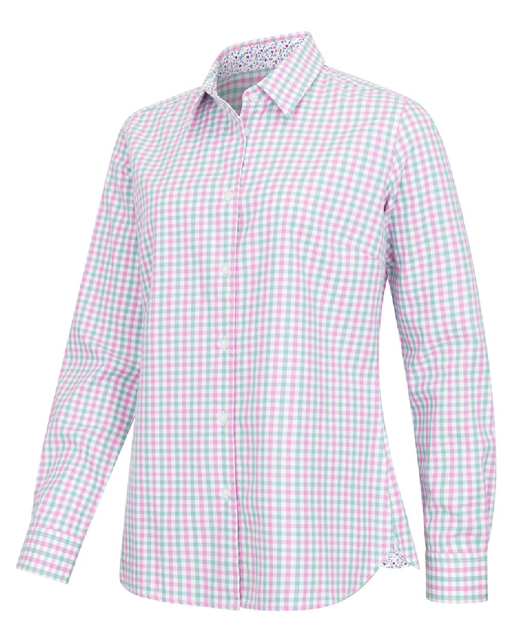 Seafoam Candy Coloured Hoggs of Fife Becky II Shirt on white background #colour_seafoam-candy