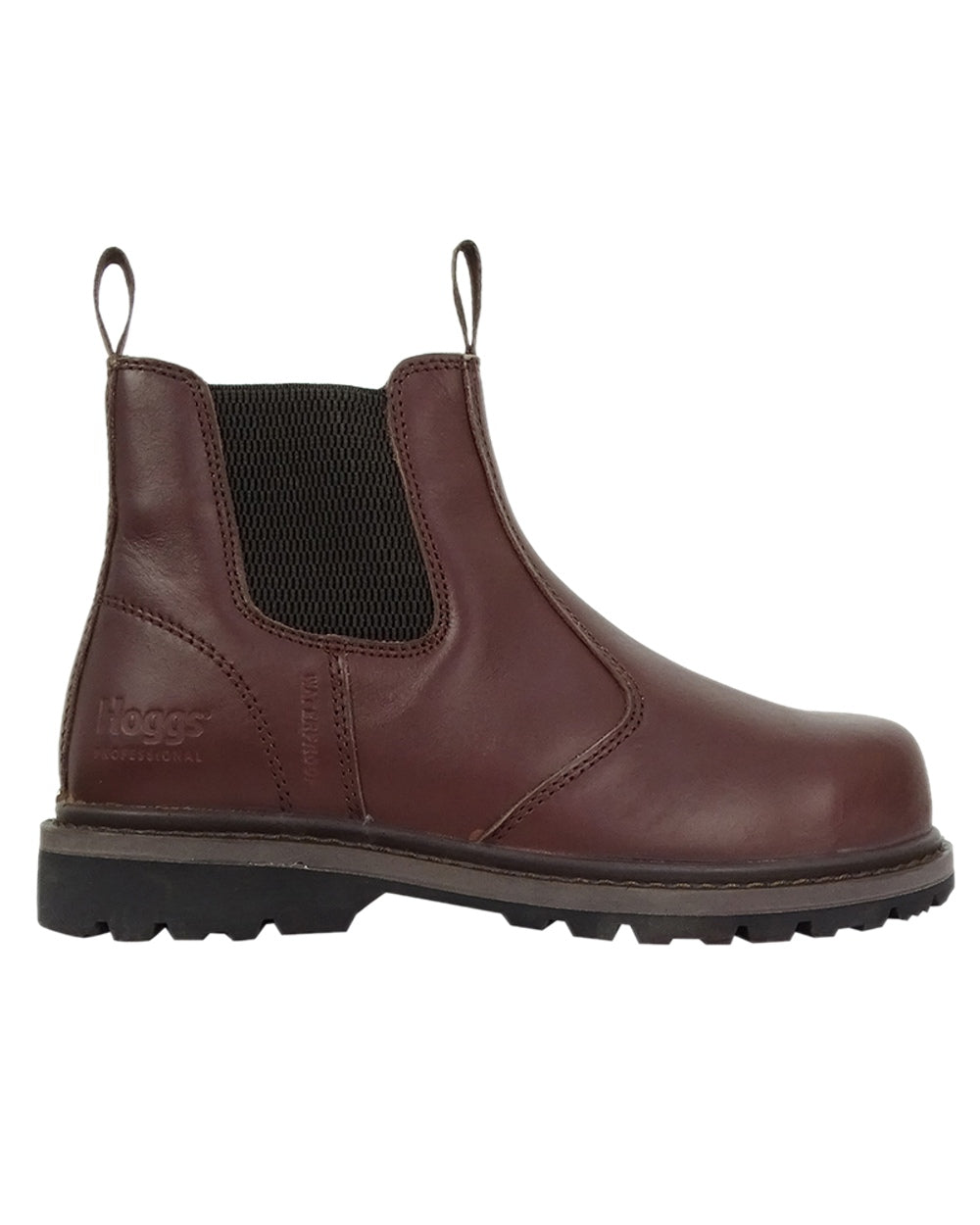 Brown Coloured Hoggs of Fife Brown Zeus Safety Dealer Boots on white background #colour_brown