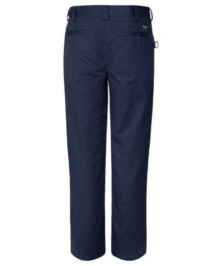 Navy Coloured Hoggs of Fife Bushwhacker Unlined Trousers on white background #colour_navy