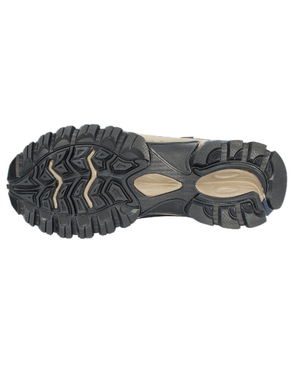 Navy Coloured Hoggs of Fife Cairn Pro Waterproof Hiking Shoes on white background #colour_navy