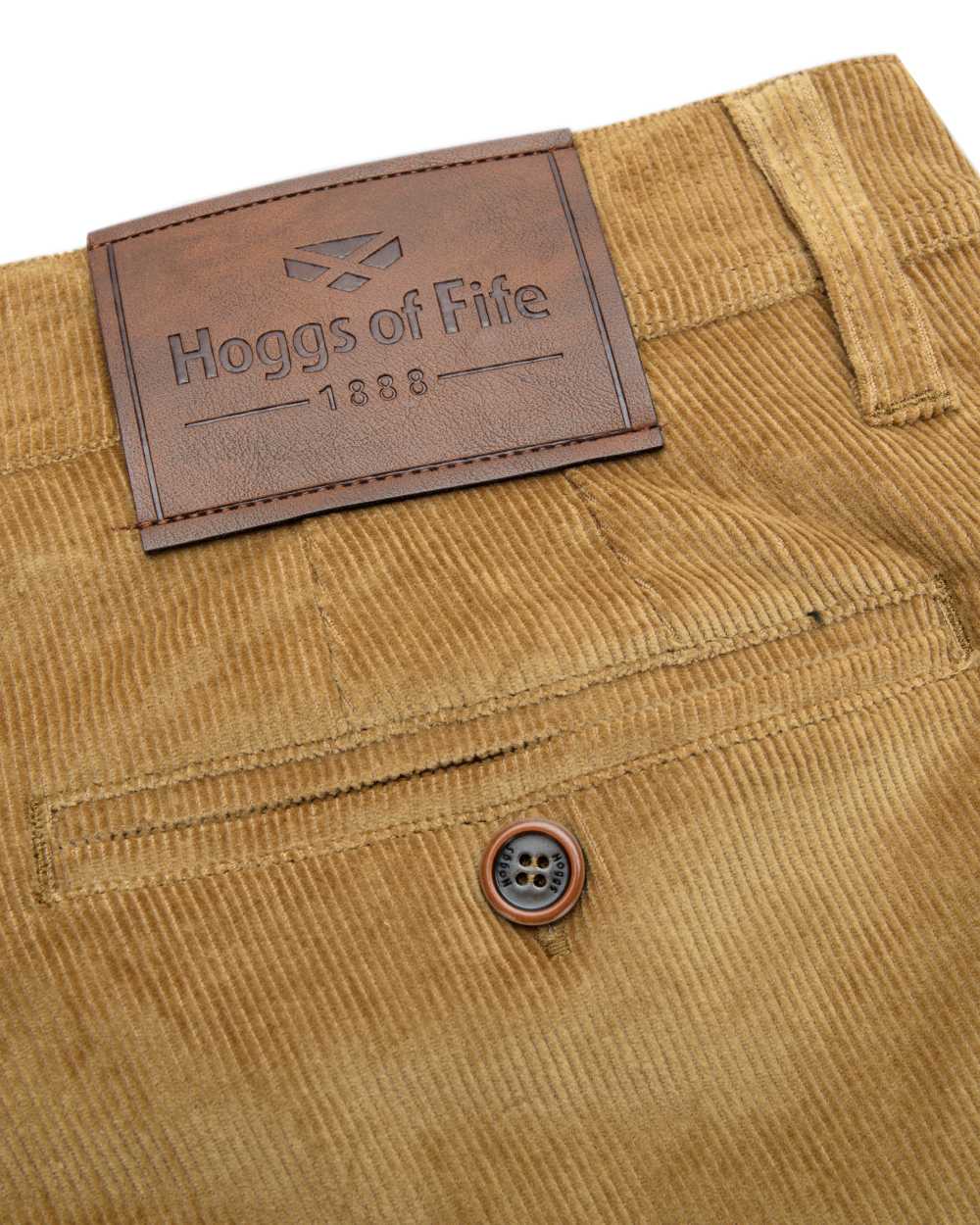 Harvest Coloured Hoggs of Fife Cairnie Comfort Stretch Cord Trousers on white background #colour_harvest