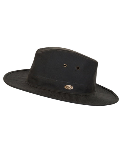 Antique Olive Coloured Hoggs of Fife Caledonia Waxed Hat on white background #colour_antique-olive