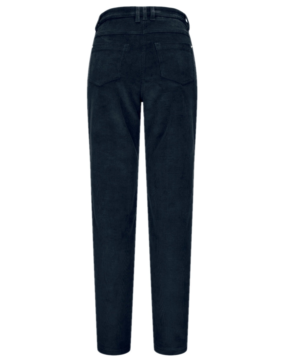 Midnight Navy Coloured Hoggs of Fife Ceres Ladies Stretch Cord Jeans on white background #colour_midnight-navy