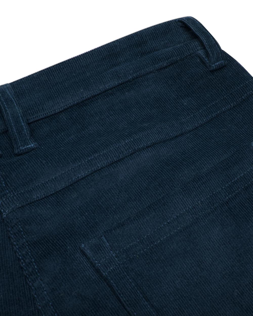Midnight Navy Coloured Hoggs of Fife Ceres Ladies Stretch Cord Jeans on white background #colour_midnight-navy