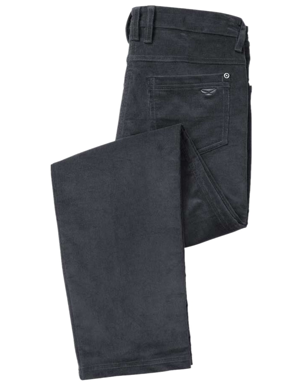 Smokey Grey Coloured Hoggs of Fife Ceres Ladies Stretch Cord Jeans on white background #colour_smokey-grey