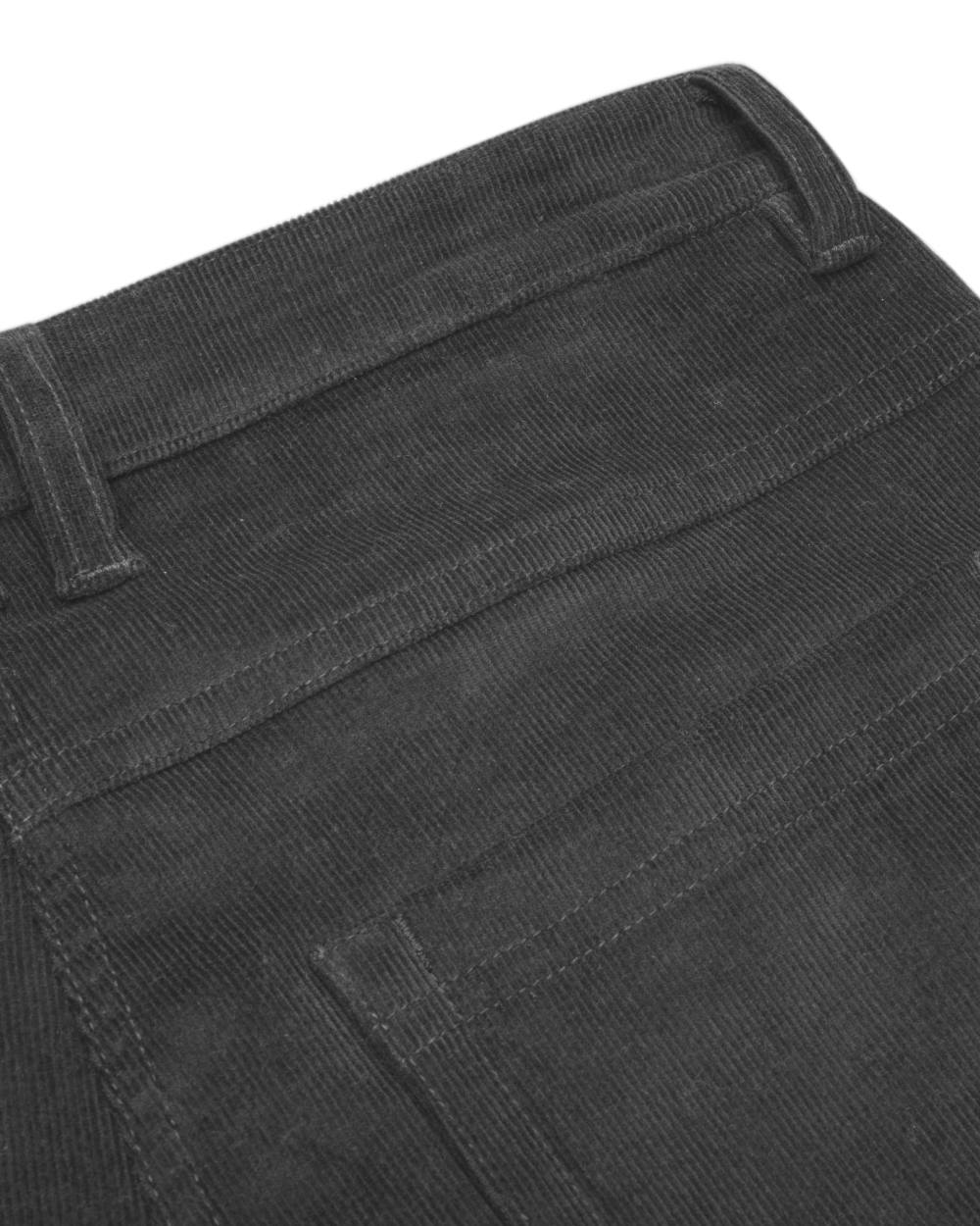Smokey Grey Coloured Hoggs of Fife Ceres Ladies Stretch Cord Jeans on white background #colour_smokey-grey