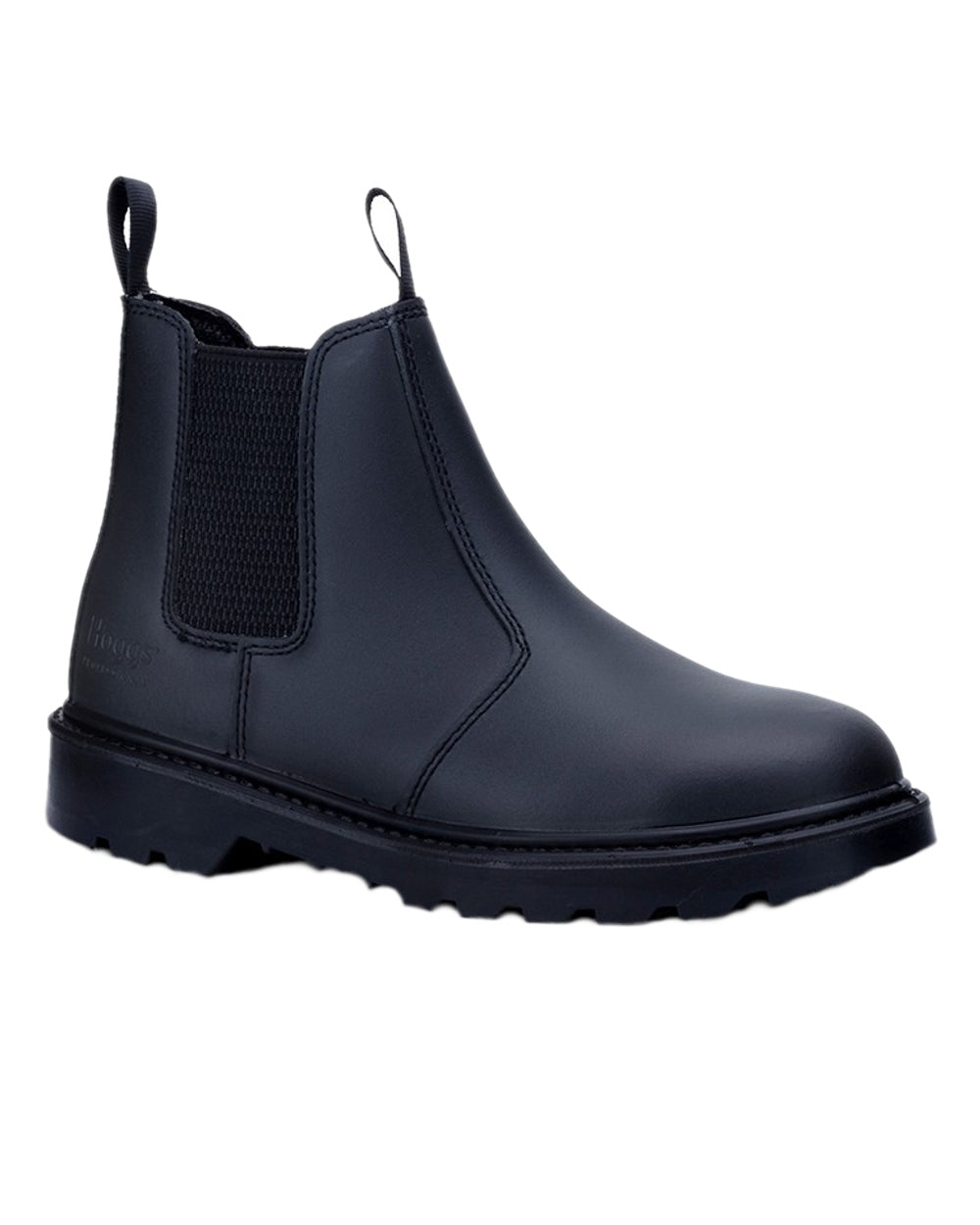 Black Coloured Hoggs of Fife Classic Safety Dealer Boot on white background #colour_black