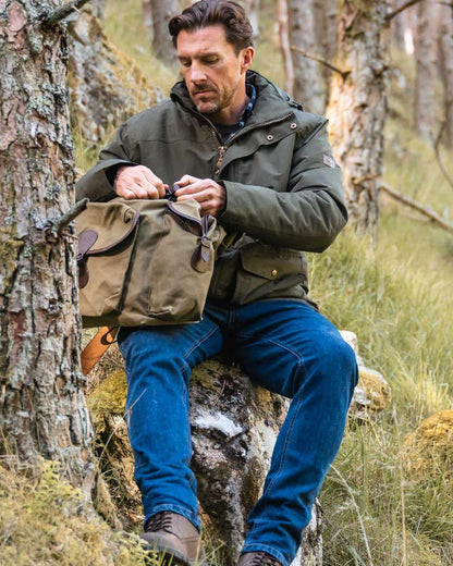 Stonewash Coloured Hoggs of Fife Clyde Comfort Denim Jeans on countryside background #colour_stonewash