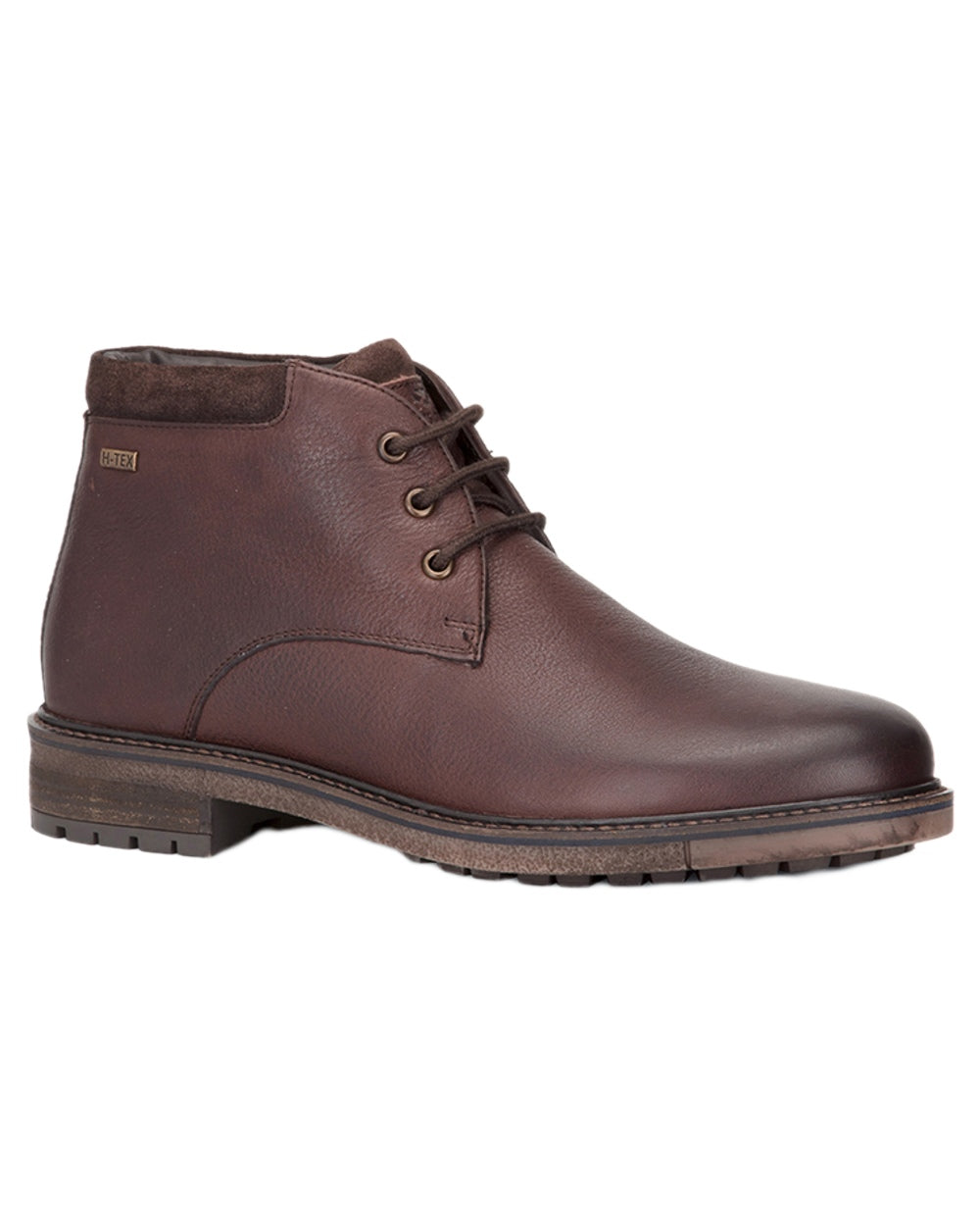 Hickory Brown Coloured Hoggs of Fife Cullen Waterproof Chukka on white background #colour_hickory-brown