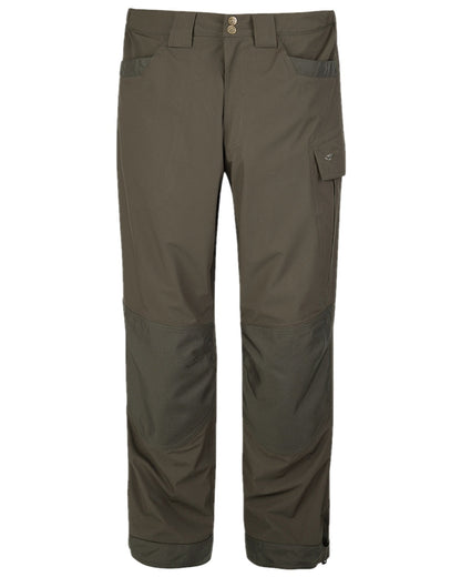 Fen Green Coloured Hoggs of Fife Culloden Waterproof Trousers on white background #colour_fen-green