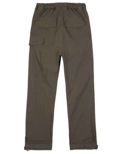 Fen Green Coloured Hoggs of Fife Culloden Waterproof Trousers on white background #colour_fen-green