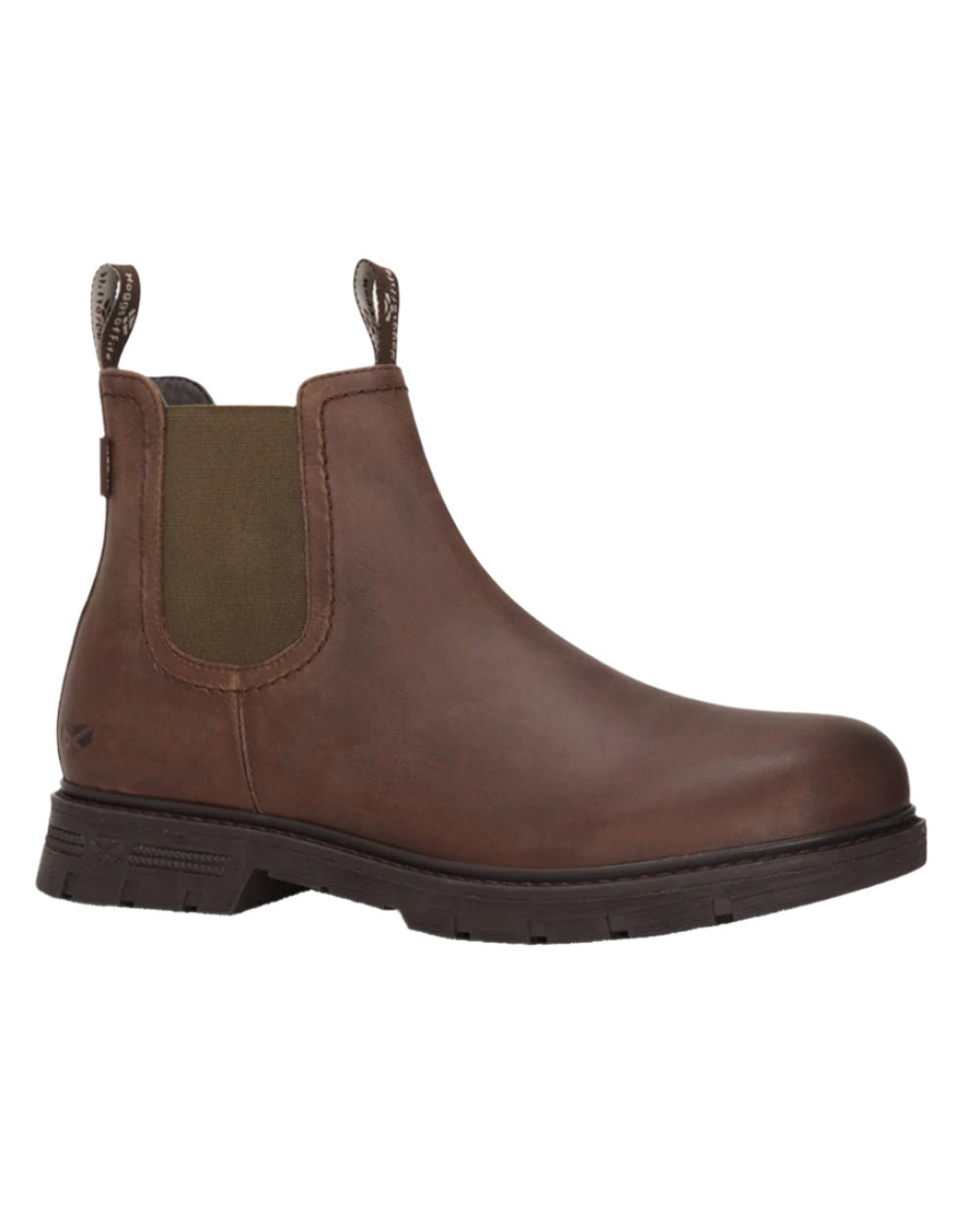 Dark Brown Coloured Hoggs of Fife Dalmeny Dealer Boots on white background #colour_dark-brown