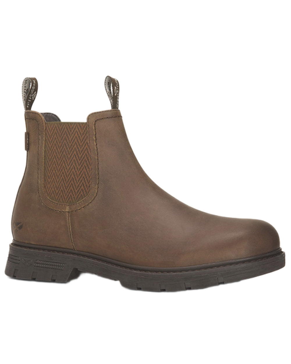 Dark Tan coloured Hoggs of Fife Dalmeny Dealer Boots on white background #colour_dark-tan