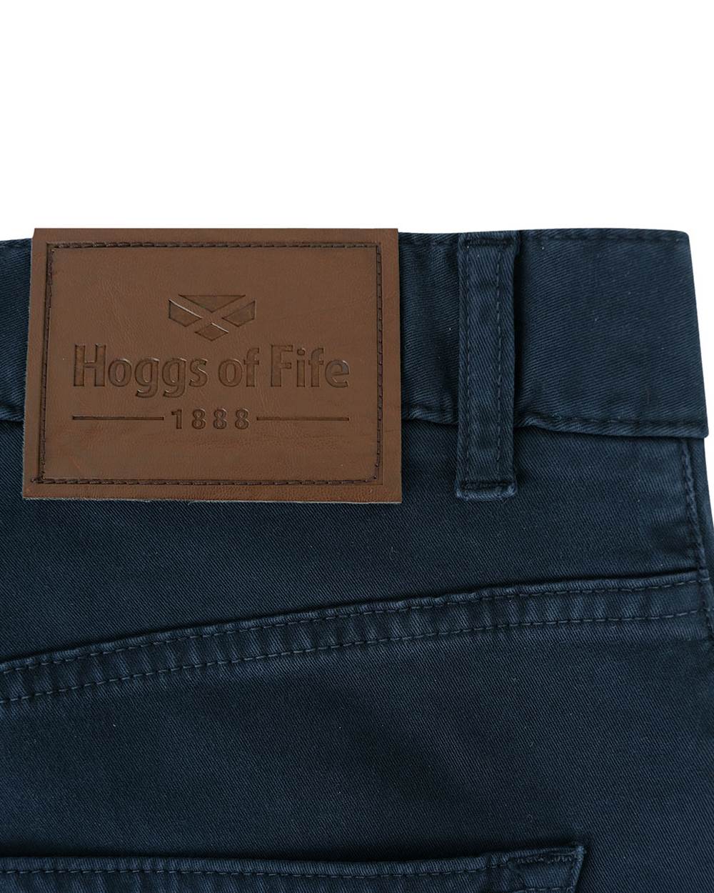 Navy Coloured Hoggs of Fife Dingwall Jeans on white background #colour_navy