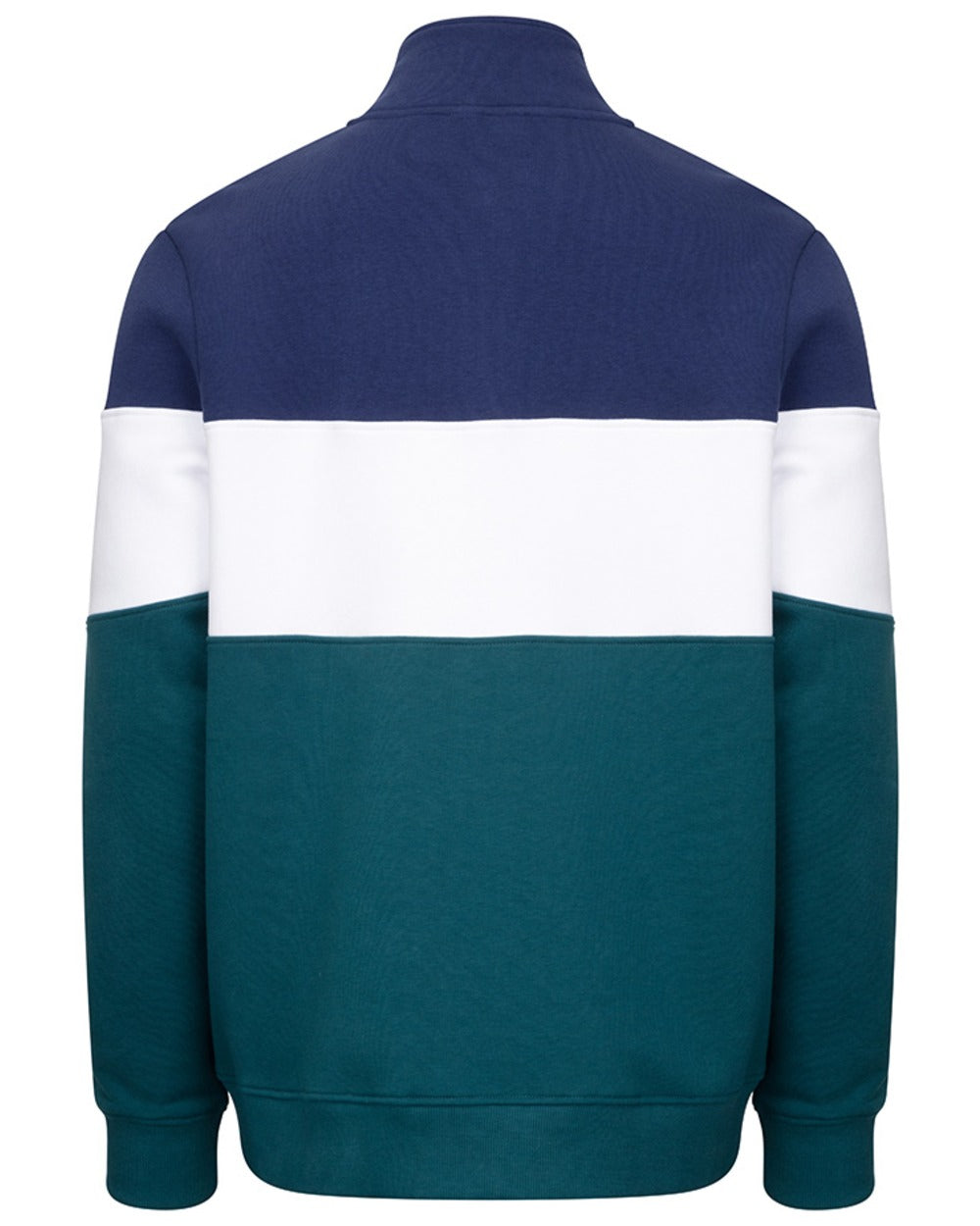 Nordic Blue Meditteanea coloured Hoggs of Fife Dumfries 1888 Mens Quarter Zip Sweatshirt on white background #colour_nordic-blue-meditteranea
