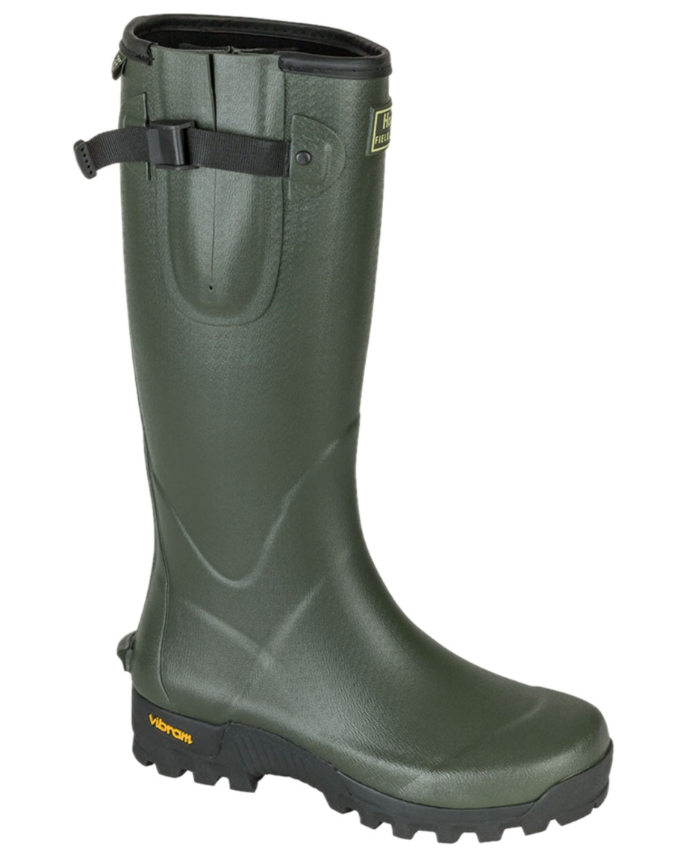 Field Green Coloured Hoggs of Fife Field Sport 365 Wellingtons on white background #colour_field-green