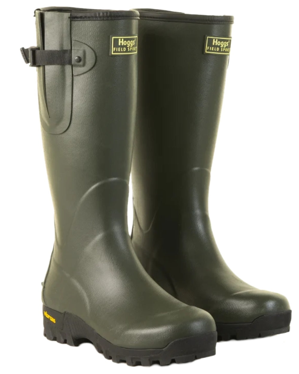 Field Green Coloured Hoggs of Fife Field Sport 365 Wellingtons on white background #colour_field-green