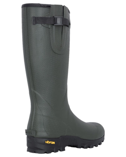 Field Green Coloured Hoggs of Fife Field Sport Neoprene Lined Wellingtons on white background #colour_field-green