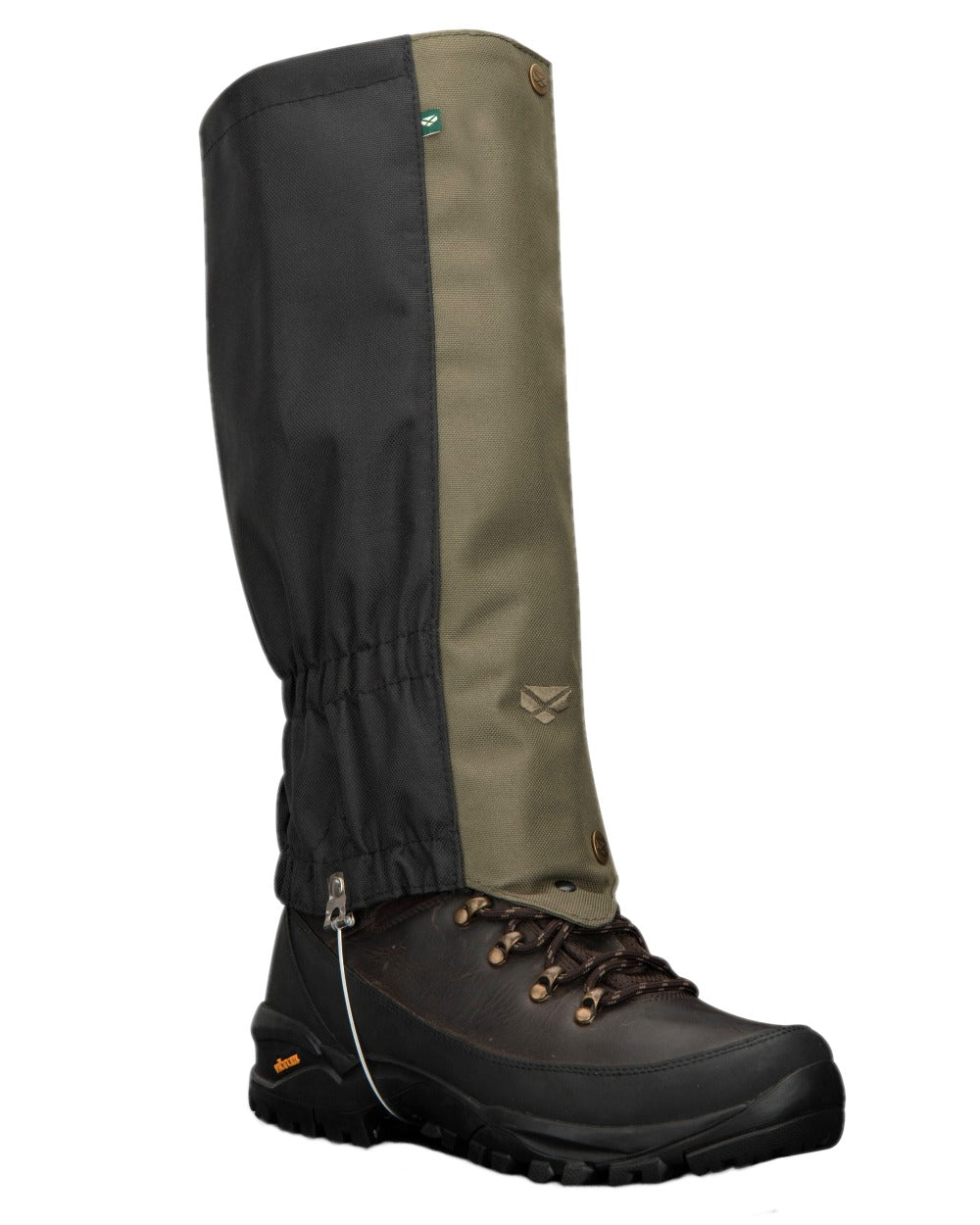 Green Black Coloured Hoggs of Fife Field & Trek Gaiters on white background #colour_green-black