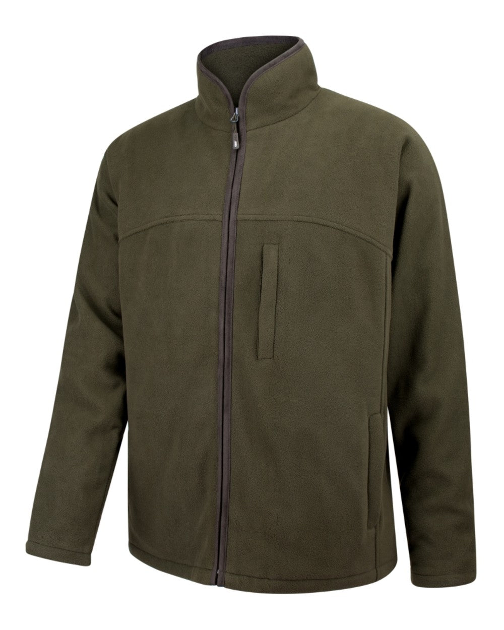 Green Coloured Hoggs of Fife Ghillie II Padded Waterproof Fleece Jacket on white background #colour_green