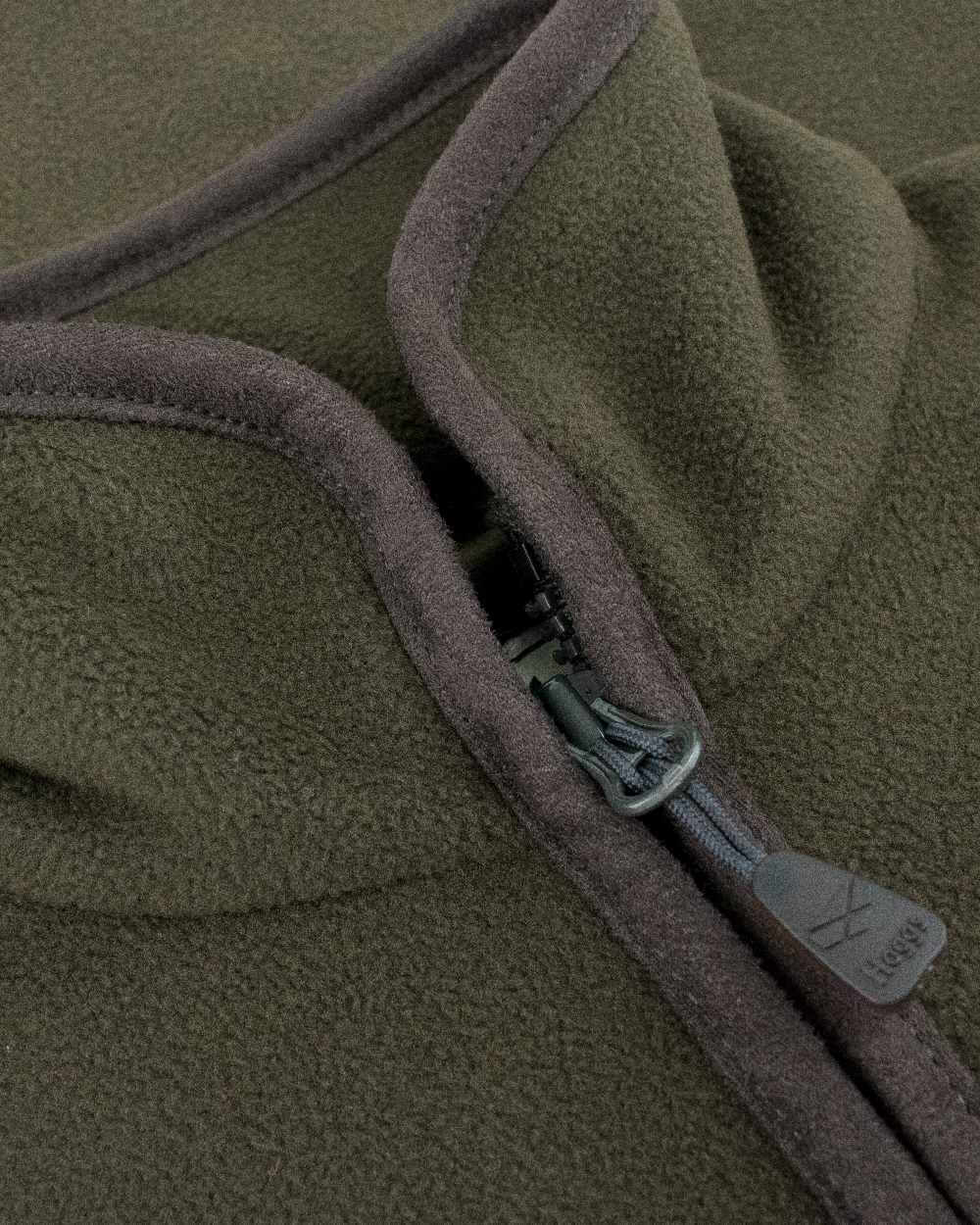 Green Coloured Hoggs of Fife Ghillie II Padded Waterproof Fleece Jacket on white background #colour_green