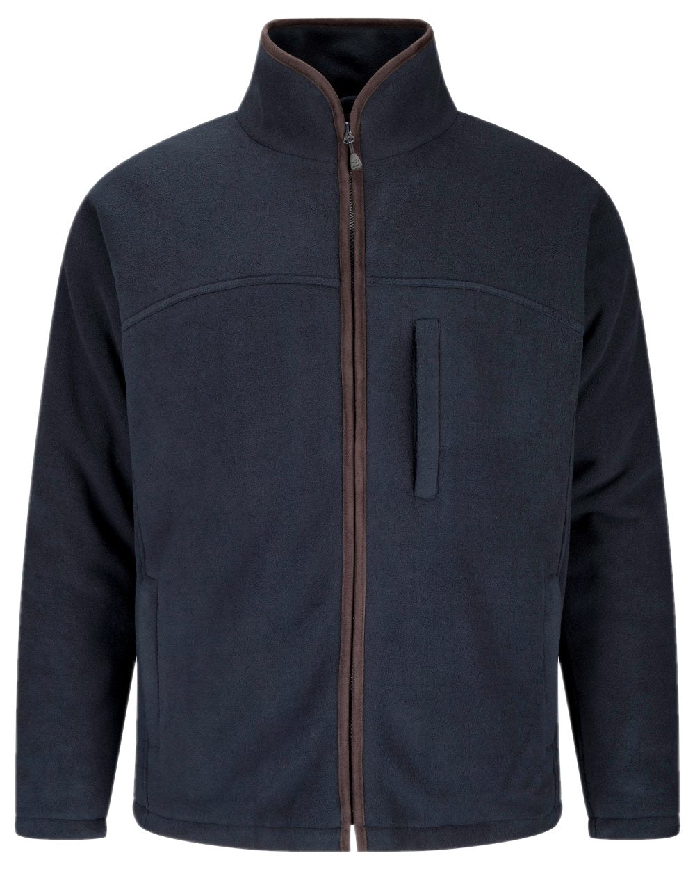 Navy Coloured Hoggs of Fife Ghillie II Padded Waterproof Fleece Jacket on white background #colour_navy