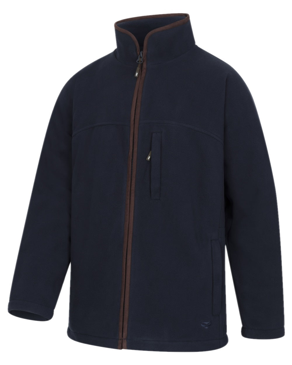 Navy Coloured Hoggs of Fife Ghillie II Padded Waterproof Fleece Jacket on white background #colour_navy