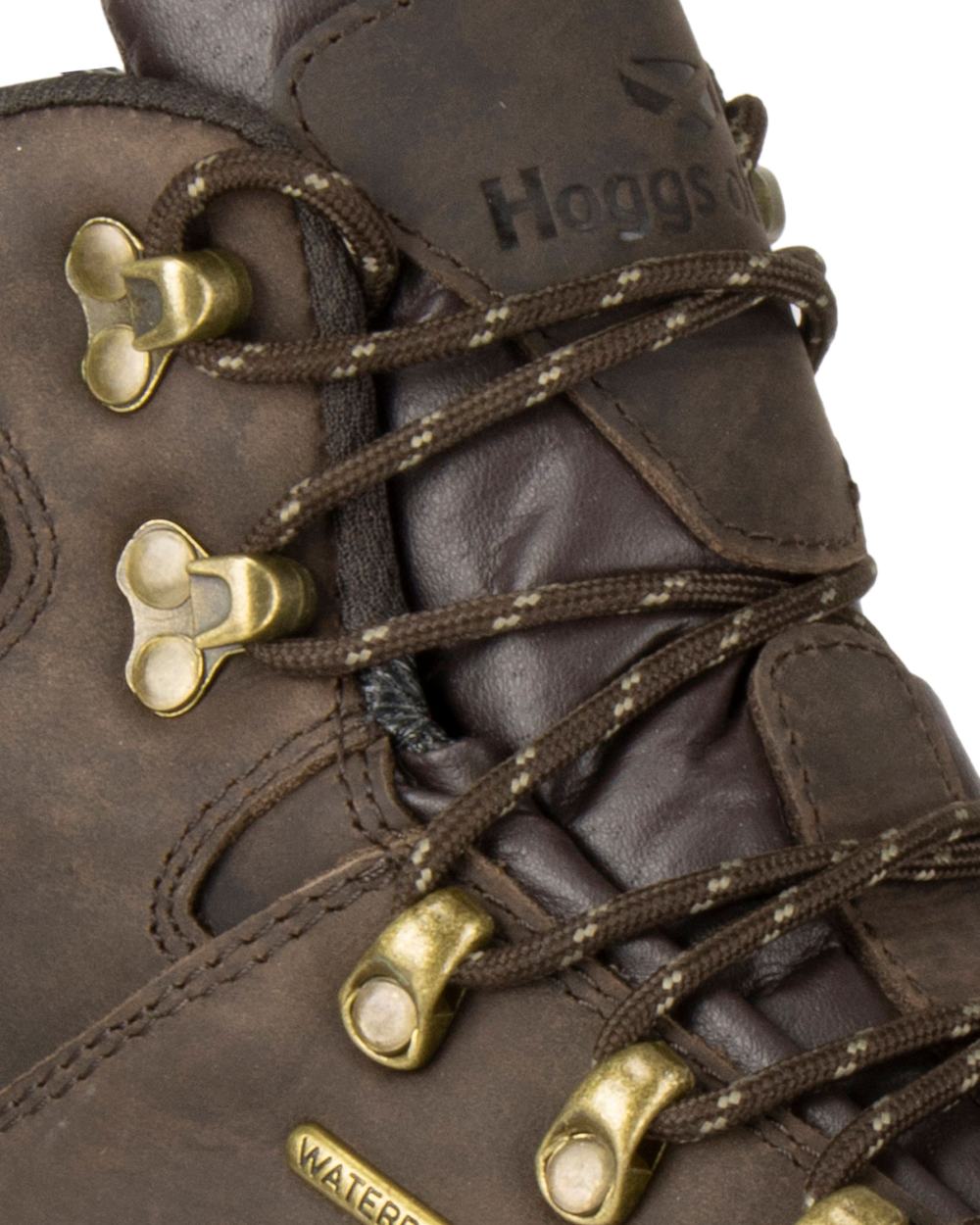 Brown Coloured Hoggs of Fife Glencoe Waxy Leather Trek Boot on white background #colour_brown
