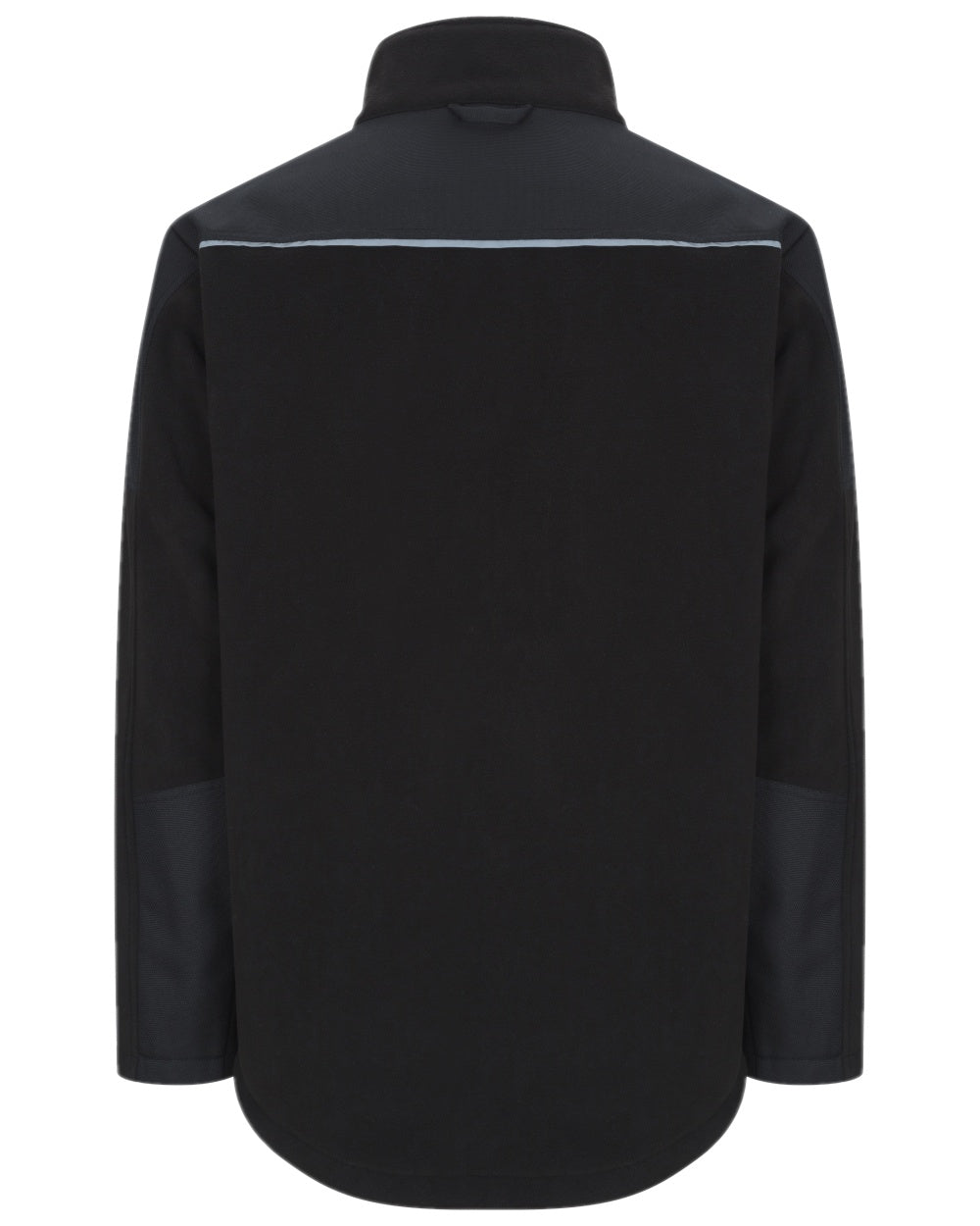 Black Coloured Hoggs of Fife Granite Bonded Fleece Jacket on white background #colour_black