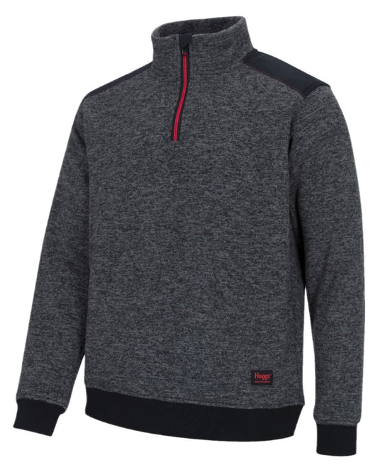 Charcoal Coloured Hoggs of Fife Granite Sweatshirt on white background #colour_charcoal