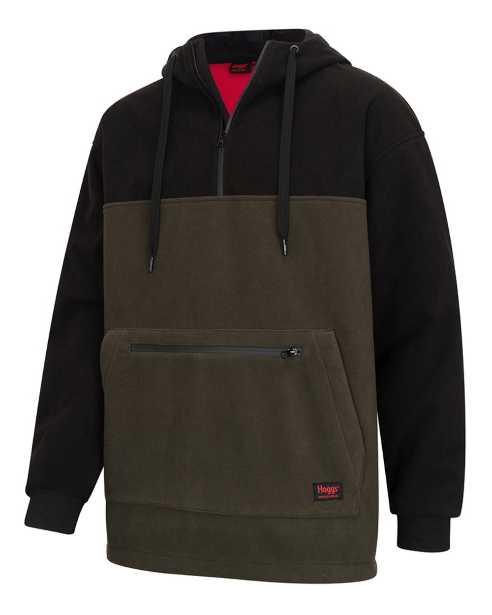Green Coloured Hoggs of Fife Green King II Stormproof Bonded Hoodie on white background #colour_green
