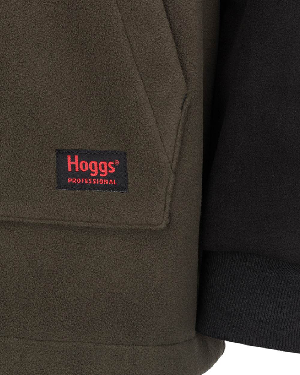 Green Coloured Hoggs of Fife Green King II Stormproof Bonded Hoodie on white background #colour_green